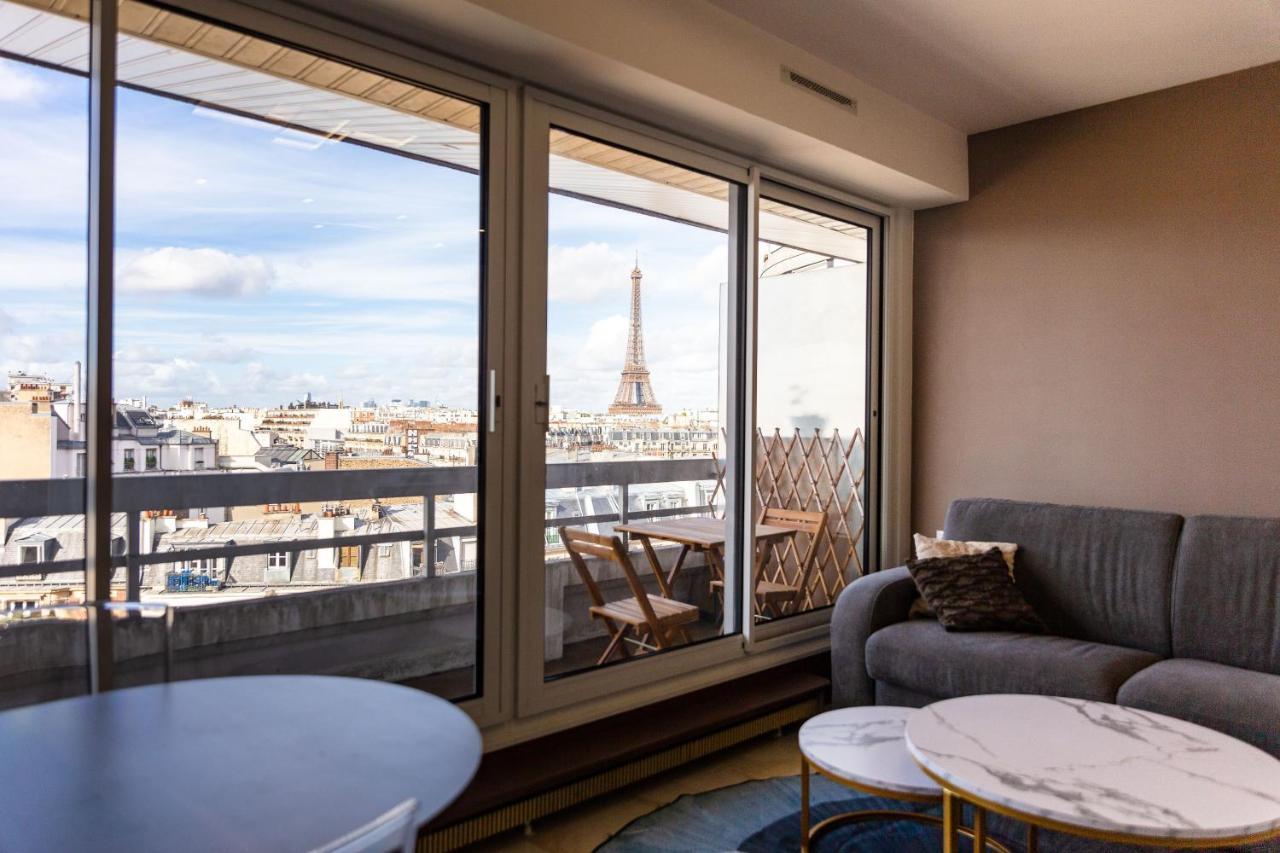Appartement Vue Tour Eiffel París Exterior foto
